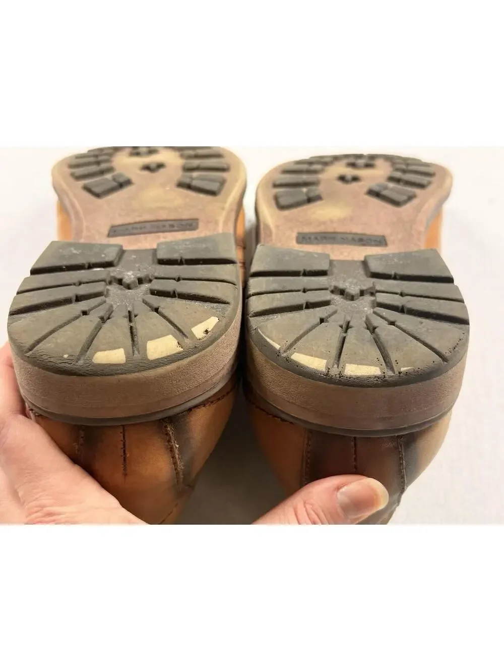 Mark Nason Ottomatic Cypher Loafers Men's Sz 14 Brown Leather Shoes‎ Slip On
